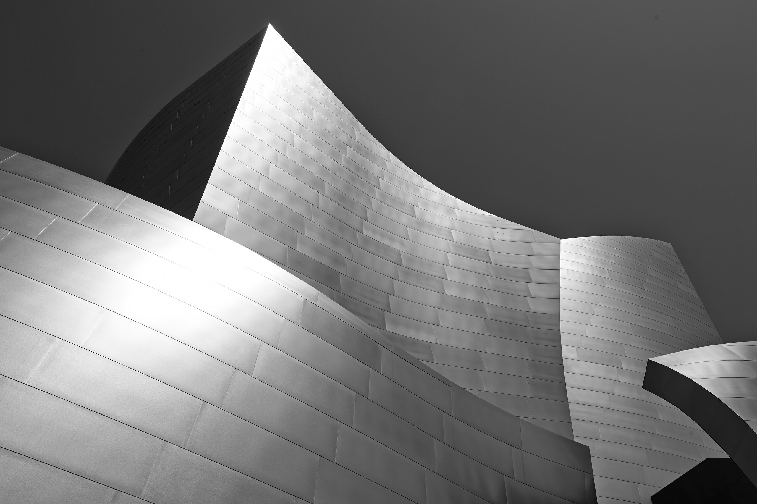Sculptural metal facade